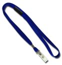 Umh�ngeband / Lanyards blau klarer Lasche - 10 B�nder