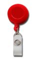 JOJO - Ausweishalter runde Form mit G�rtelclip rot - 10 St�ck