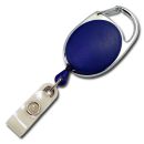 JOJO oval Metallumrandung Schnappverschluss blau - 10 St�ck