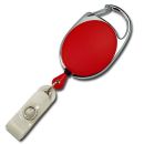 JOJO oval Metallumrandung Schnappverschluss rot - 10 St�ck