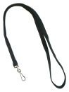 Umh�ngeband / Lanyards schwarz Simplexhaken - 10 B�nder