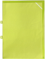 Preview: EXXO by HFP Sichthüllen / Aktenhüllen / Dokumentenhüllen A4, aus PP, mit Abheftvorrichtung, Sicherheitsecke, oben und seitlich offen, Farbe: transparent limone - 10 Stück