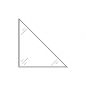 Preview: Dreiecktasche 175 x 175 selbstklebend - 100 Dreiecktaschen