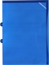EXXO by HFP Sichthüllen / Aktenhüllen / Dokumentenhüllen A4, aus PP, mit Abheftvorrichtung, Sicherheitsecke, oben und seitlich offen, Farbe: transparent marine - 10 Stück